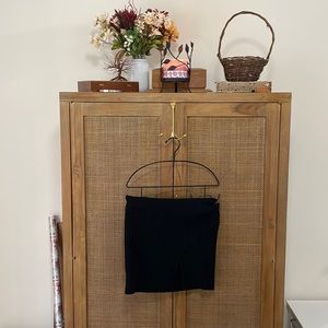 Black knit pencil skirt